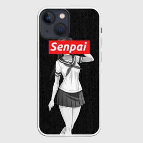 Чехол для iPhone 13 mini с принтом СЕНПАЙ   SENPAI в Петрозаводске,  |  | ahegao | anime | kawai | kowai | otaku | senpai | sugoi | waifu | weeaboo | yandere | аниме | ахегао | вайфу | виабу | каваи | ковай | культура | отаку | сенпай | сугои | тренд | яндере