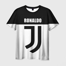 Мужская футболка 3D с принтом Ronaldo Juventus в Петрозаводске, 100% полиэфир | прямой крой, круглый вырез горловины, длина до линии бедер | cr7 | cristiano ronaldo | football | juventus | криштиану роналду | роналдо | роналду | ювентус