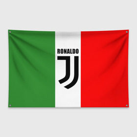 Флаг-баннер с принтом Ronaldo Juventus Italy в Петрозаводске, 100% полиэстер | размер 67 х 109 см, плотность ткани — 95 г/м2; по краям флага есть четыре люверса для крепления | cr7 | cristiano ronaldo | football | juventus | криштиану роналду | роналдо | роналду | футбол | ювентус