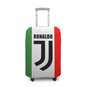 Чехол для чемодана 3D с принтом Ronaldo Juventus Italy в Петрозаводске, 86% полиэфир, 14% спандекс | двустороннее нанесение принта, прорези для ручек и колес | cr7 | cristiano ronaldo | football | juventus | криштиану роналду | роналдо | роналду | футбол | ювентус
