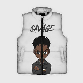 Женский жилет утепленный 3D с принтом 21 Savage в Петрозаводске,  |  | 21 savage | 21 дикарь