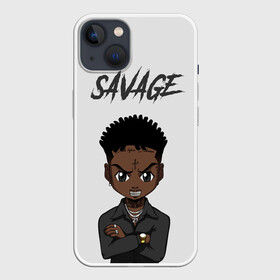 Чехол для iPhone 13 с принтом 21 Savage в Петрозаводске,  |  | 21 savage | 21 дикарь