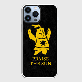 Чехол для iPhone 13 Pro Max с принтом PRAISE THE SUN | DARK SOULS | ТЁМНЫЕ ДУШИ в Петрозаводске,  |  | dark souls | game | gamer | knight | play | player | praise the sun | дарк соулс | доспехи | игры | надпись | рыцарь | темные души