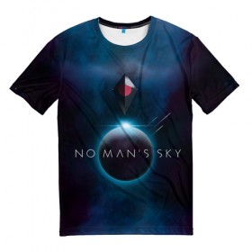 Мужская футболка 3D с принтом No Man’s Sky в Петрозаводске, 100% полиэфир | прямой крой, круглый вырез горловины, длина до линии бедер | no man sky | no mans sky | no man’s sky | no man’s sky next