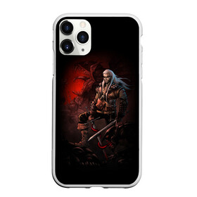 Чехол для iPhone 11 Pro матовый с принтом The Witcher в Петрозаводске, Силикон |  | witcher | ведьмак | геральт