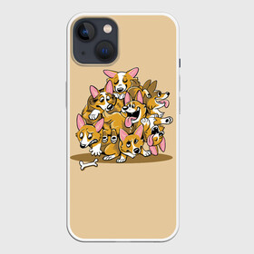 Чехол для iPhone 13 с принтом Корги в Петрозаводске,  |  | corgi | dog | dogs | корги | пес | порода | собака | щенки | щенок