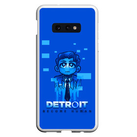 Чехол для Samsung S10E с принтом Detroitbecome human в Петрозаводске, Силикон | Область печати: задняя сторона чехла, без боковых панелей | connor | cyberlife | detroit become human | deviant | kara | markus | ps4 | rk800 |  detroit: become human | детроит | детроит: стать человеком | игры | кара | коннор | конор | кэра | маркус | пиратs | эксклюзив