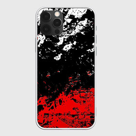 Чехол для iPhone 12 Pro Max с принтом БРЫЗГИ КРАСОК в Петрозаводске, Силикон |  | black.white | dirty | paints | red | texture | белый | брызги | грязный | краски | красный | текстура | черный