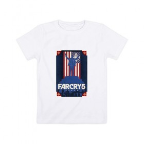 Детская футболка хлопок с принтом Far Cry 5 в Петрозаводске, 100% хлопок | круглый вырез горловины, полуприлегающий силуэт, длина до линии бедер | 