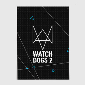 Постер с принтом WATCH DOGS 2 в Петрозаводске, 100% бумага
 | бумага, плотность 150 мг. Матовая, но за счет высокого коэффициента гладкости имеет небольшой блеск и дает на свету блики, но в отличии от глянцевой бумаги не покрыта лаком | action | ct os | ded sec | fox | gamer | hacker | player | watch dogs | watch dogs 2 | знак лиса | хакер