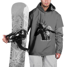 Накидка на куртку 3D с принтом Travis Scott - 001 в Петрозаводске, 100% полиэстер |  | Тематика изображения на принте: astroworld | hip hop | hiphop | rap | scott | travis | travis scott | travisscott | wish you were here | рэп | хип хоп | хипхоп