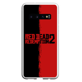 Чехол для Samsung Galaxy S10 с принтом RED DEAD REDEMPTION 2 в Петрозаводске, Силикон | Область печати: задняя сторона чехла, без боковых панелей | rdr | rdr2 | red dead redemption 2 | rockstar | дикий запад | ковбои