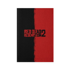 Обложка для паспорта матовая кожа с принтом RED DEAD REDEMPTION 2 в Петрозаводске, натуральная матовая кожа | размер 19,3 х 13,7 см; прозрачные пластиковые крепления | rdr | rdr2 | red dead redemption 2 | rockstar | дикий запад | ковбои