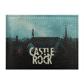 Обложка для студенческого билета с принтом Castle Rock в Петрозаводске, натуральная кожа | Размер: 11*8 см; Печать на всей внешней стороне | Тематика изображения на принте: castle rock | hulu | билл скарсгард | дж.дж. абрамс | касл рок | кубик в кубе | стивен кинг | шоушенк