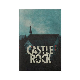 Обложка для паспорта матовая кожа с принтом Castle Rock в Петрозаводске, натуральная матовая кожа | размер 19,3 х 13,7 см; прозрачные пластиковые крепления | Тематика изображения на принте: castle rock | hulu | билл скарсгард | дж.дж. абрамс | касл рок | кубик в кубе | стивен кинг | шоушенк