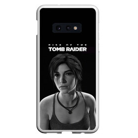 Чехол для Samsung S10E с принтом Rise if The Tomb Raider в Петрозаводске, Силикон | Область печати: задняя сторона чехла, без боковых панелей | adventure | lara croft | tomb rider | археолог | гробниц | крофт | лара | приключения | расхитительница