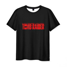 Мужская футболка 3D с принтом Tomb Raider в Петрозаводске, 100% полиэфир | прямой крой, круглый вырез горловины, длина до линии бедер | adventure | lara croft | tomb rider | археолог | гробниц | крофт | лара | приключения | расхитительница