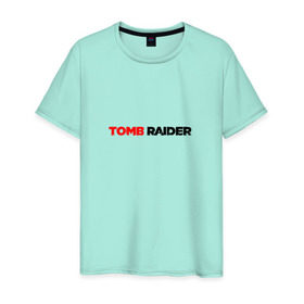 Мужская футболка хлопок с принтом Tomb Raider в Петрозаводске, 100% хлопок | прямой крой, круглый вырез горловины, длина до линии бедер, слегка спущенное плечо. | Тематика изображения на принте: 