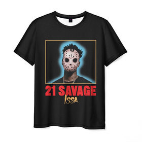 Мужская футболка 3D с принтом 21 Savage в Петрозаводске, 100% полиэфир | прямой крой, круглый вырез горловины, длина до линии бедер | Тематика изображения на принте: 21 savage | boomin | issa | metro | mode | numb | rap | trap | бешеный | сэведж | твени ван севедж | твенти