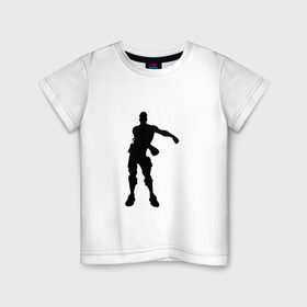 Детская футболка хлопок с принтом FLOSS LIKE A BOSS в Петрозаводске, 100% хлопок | круглый вырез горловины, полуприлегающий силуэт, длина до линии бедер | fortnite | game | игра | фортнайт