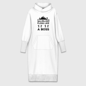 Платье удлиненное хлопок с принтом Floss like a boss в Петрозаводске,  |  | dance | floss like a boss | fortnite | swag | thebackpackkid | танец