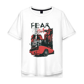 Мужская футболка хлопок Oversize с принтом Fear This в Петрозаводске, 100% хлопок | свободный крой, круглый ворот, “спинка” длиннее передней части | Тематика изображения на принте: 