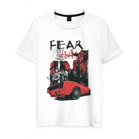 Мужская футболка хлопок с принтом Fear This в Петрозаводске, 100% хлопок | прямой крой, круглый вырез горловины, длина до линии бедер, слегка спущенное плечо. | Тематика изображения на принте: 