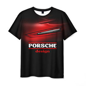 Мужская футболка 3D с принтом Porsche design в Петрозаводске, 100% полиэфир | прямой крой, круглый вырез горловины, длина до линии бедер | Тематика изображения на принте: auto | porsche | porsche ag | авто | автомобиль | дизайн | машина | порше | суперкар | тачка