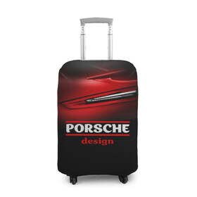 Чехол для чемодана 3D с принтом Porsche design в Петрозаводске, 86% полиэфир, 14% спандекс | двустороннее нанесение принта, прорези для ручек и колес | auto | porsche | porsche ag | авто | автомобиль | дизайн | машина | порше | суперкар | тачка