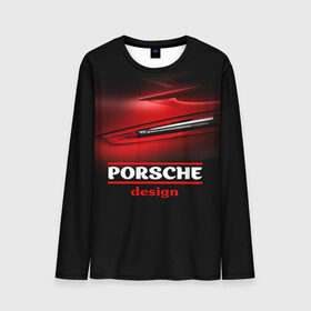 Мужской лонгслив 3D с принтом Porsche design в Петрозаводске, 100% полиэстер | длинные рукава, круглый вырез горловины, полуприлегающий силуэт | auto | porsche | porsche ag | авто | автомобиль | дизайн | машина | порше | суперкар | тачка