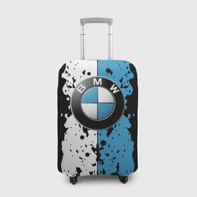 Чехол для чемодана 3D с принтом BMW sign в Петрозаводске, 86% полиэфир, 14% спандекс | двустороннее нанесение принта, прорези для ручек и колес | auto | bmw | logo | автомобиль | бмв | логотип | машина | эмблема