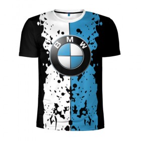 Мужская футболка 3D спортивная с принтом BMW sign в Петрозаводске, 100% полиэстер с улучшенными характеристиками | приталенный силуэт, круглая горловина, широкие плечи, сужается к линии бедра | Тематика изображения на принте: auto | bmw | logo | автомобиль | бмв | логотип | машина | эмблема