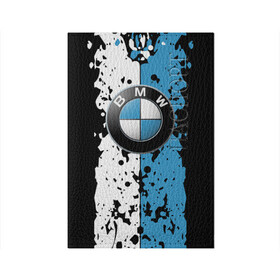Обложка для паспорта матовая кожа с принтом BMW sign в Петрозаводске, натуральная матовая кожа | размер 19,3 х 13,7 см; прозрачные пластиковые крепления | Тематика изображения на принте: auto | bmw | logo | автомобиль | бмв | логотип | машина | эмблема