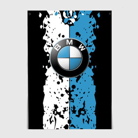 Постер с принтом BMW sign в Петрозаводске, 100% бумага
 | бумага, плотность 150 мг. Матовая, но за счет высокого коэффициента гладкости имеет небольшой блеск и дает на свету блики, но в отличии от глянцевой бумаги не покрыта лаком | auto | bmw | logo | автомобиль | бмв | логотип | машина | эмблема