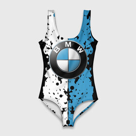 Купальник-боди 3D с принтом BMW sign в Петрозаводске, 82% полиэстер, 18% эластан | Круглая горловина, круглый вырез на спине | auto | bmw | logo | автомобиль | бмв | логотип | машина | эмблема