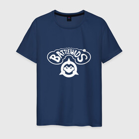 Мужская футболка хлопок с принтом BATTLETOADS в Петрозаводске, 100% хлопок | прямой крой, круглый вырез горловины, длина до линии бедер, слегка спущенное плечо. | battletoads | space | батлтодс | космос | лягушки