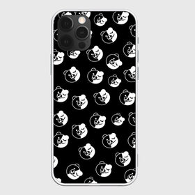 Чехол для iPhone 12 Pro Max с принтом MONOKUMA в Петрозаводске, Силикон |  | anime | bear | black  white | danganronpa | korokuma | monodam | monokuma | monomi | monotaro | pink | rabbit | school | shirokuma | аниме | главарь | мoноми | монокума | черно белый | школа