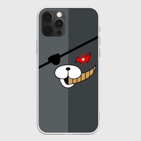 Чехол для iPhone 12 Pro Max с принтом KUROKUMA в Петрозаводске, Силикон |  | anime | bear | black  white | danganronpa | kurokuma | monodam | monokuma | monomi | monotaro | pink | rabbit | school | shirokuma | аниме | главарь | мoноми | монокума | черно белый | школа