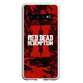 Чехол для Samsung Galaxy S10 с принтом RED DEAD REDEMPTION 2 в Петрозаводске, Силикон | Область печати: задняя сторона чехла, без боковых панелей | gamer | gun | logo | play | player | rdr2 | red dead redemption 2 | rockstar | western | вестерн | ковбои | компьютерные игры 2019 | криминал | лого | рокстар