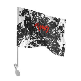 Флаг для автомобиля с принтом BERSERK | БЕРСЕРК в Петрозаводске, 100% полиэстер | Размер: 30*21 см | anime | berserk | heroes | knight | manga | аниме | берсерк | герои | манга | рыцарь