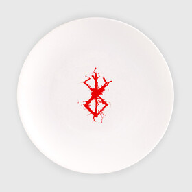 Тарелка с принтом BERSERK sign red в Петрозаводске, фарфор | диаметр - 210 мм
диаметр для нанесения принта - 120 мм | anime | berserk | heroes | knight | manga | аниме | берсерк | герои | манга | рыцарь