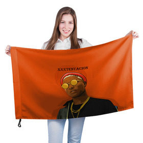Флаг 3D с принтом XXXtentacion KING в Петрозаводске, 100% полиэстер | плотность ткани — 95 г/м2, размер — 67 х 109 см. Принт наносится с одной стороны | king | swag | xxxtentacion