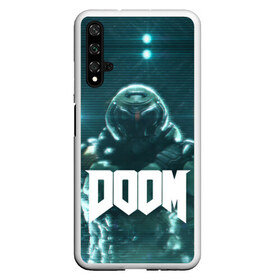 Чехол для Honor 20 с принтом DOOM в Петрозаводске, Силикон | Область печати: задняя сторона чехла, без боковых панелей | demon | devil | doom | doom vfr | evil | game | mars | red | демон | дум | игры | космос | красная планета | марс | пришельцы