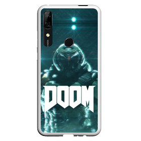 Чехол для Honor P Smart Z с принтом DOOM в Петрозаводске, Силикон | Область печати: задняя сторона чехла, без боковых панелей | Тематика изображения на принте: demon | devil | doom | doom vfr | evil | game | mars | red | демон | дум | игры | космос | красная планета | марс | пришельцы