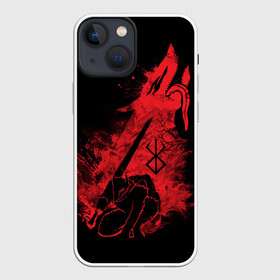 Чехол для iPhone 13 mini с принтом BERSERK elements red в Петрозаводске,  |  | anime | berserk | heroes | knight | manga | аниме | берсерк | герои | манга | рыцарь