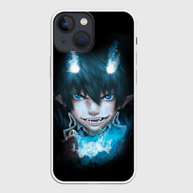 Чехол для iPhone 13 mini с принтом Рин Окумура в Петрозаводске,  |  | blue | exorcist | ария | ассии | вурдалак | геенны | демон | драгун | манга | рыцарь | синий | укротитель | экзорцист