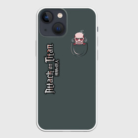 Чехол для iPhone 13 mini с принтом ATTACK ON TITAN. Pixel art в Петрозаводске,  |  | Тематика изображения на принте: 2 | 3 | anime | attack on titan | the wings of counterattack | аниме | анимэ | армин арлерт | атака на титанов | атака титанов | микаса аккерман | мультсериал | эрен йегер | японское