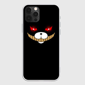 Чехол для iPhone 12 Pro Max с принтом KUROKUMA в Петрозаводске, Силикон |  | anime | bear | black  white | danganronpa | kurokuma | monodam | monokuma | monomi | monotaro | pink | rabbit | school | shirokuma | аниме | главарь | мoноми | монокума | черно белый | школа