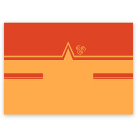 Поздравительная открытка с принтом AVATAR - AANG в Петрозаводске, 100% бумага | плотность бумаги 280 г/м2, матовая, на обратной стороне линовка и место для марки
 | anime | avatar | heroes | manga | аватар | аниме | герои | манга