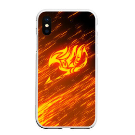 Чехол для iPhone XS Max матовый с принтом FAIRY TAIL NATSU DRAGNEEL ХВОСТ ФЕИ в Петрозаводске, Силикон | Область печати: задняя сторона чехла, без боковых панелей | fairy tail | фейри теил | хвост феи